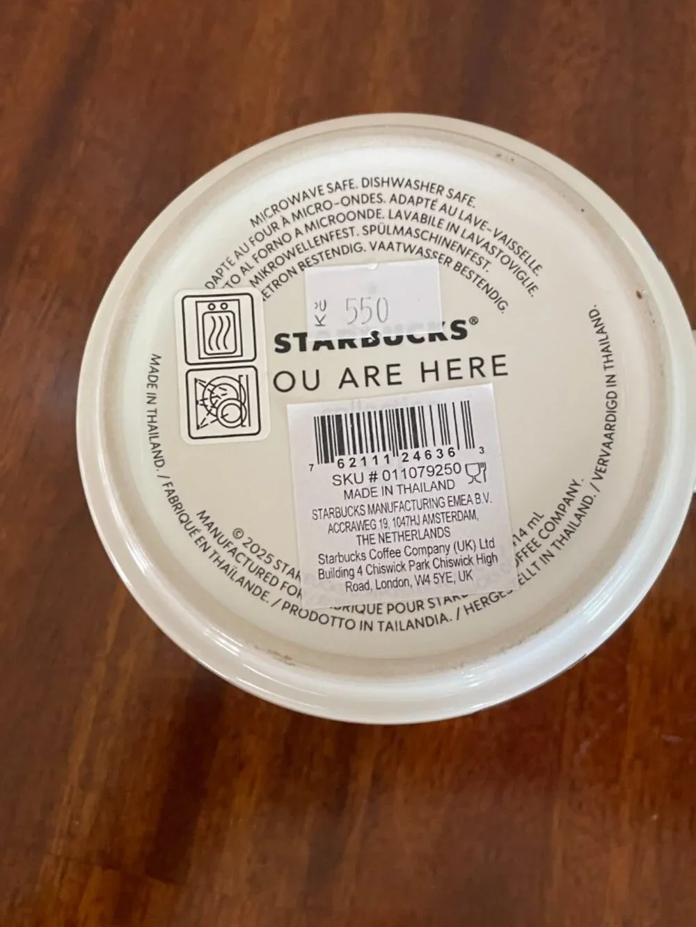 Starbucks Prague You Are Here Collection 14oz Ceramic Coffee Mug Czech Republic